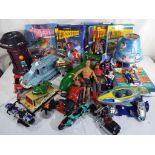 Thunderbirds, Captain Scarlet, Biker Mice from Mars and others - A good selection of TV themed toys,