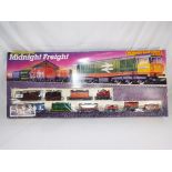 Model Railways - a Hornby electric Midnight Freight train set,