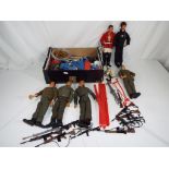 Action Man - six original Action Man figures including three with eagle eyes also included a large