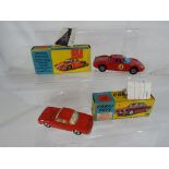 Corgi Toys - two models comprising Volkswagen 1500 Karmann Ghia # 239 and Ferrari Berlinetta 250 Le