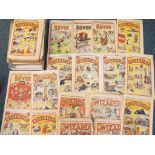 Comics - Approximately one hundred issues of The Wizard comic,