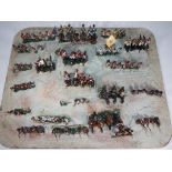 Diorama - a scratch built military diorama depicting British soldiers in battle,