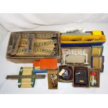 Model Railways - OO gauge Hornby Dublo three rail comprising 26 pieces of track, level crossing,