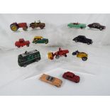 Dinky Toys - twelve early diecast models comprising TV Roving Eye # 968, Austin Taxi #254,
