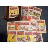 Comics - approximately 100 editions of The Hotspur comic from the 1940s.