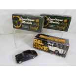 Lansdowne Models / Gems & Cobwebs - three hand-built metal diecast 1:43 scale models comprising