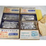 Westward - four off 4mm scale cast white metal model kits comprising Dominant Bus with Duple body,