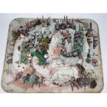 Diorama - a scratch built military diorama depicting soldiers in battle,