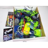 K'Nex - a box containing a quantity of remote control K'Nex vehicles by Cyber K'Nex with sound