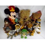 Bears - a collection of thirteen bears including nine from The Teddy Bear Collection with name tags,