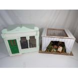 A wooden model shop with illumination and a flower and vegetable store (2)