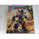 Lego - A boxed Lego Ninjago Movie set # 70613 Garma Mecha Man, appear factory sealed in NM box.