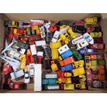 Matchbox - a quantity of unboxed playworn diecast model motor vehicles predominantly by Matchbox