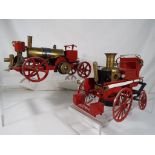 Fire Engines - Two horse drawn fire engines,