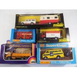 Solido, Matchbox and Siku - five diecast vehicles in original window boxes comprising Solido 331,