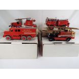 Dinky, Corgi and others - Four fire engines,