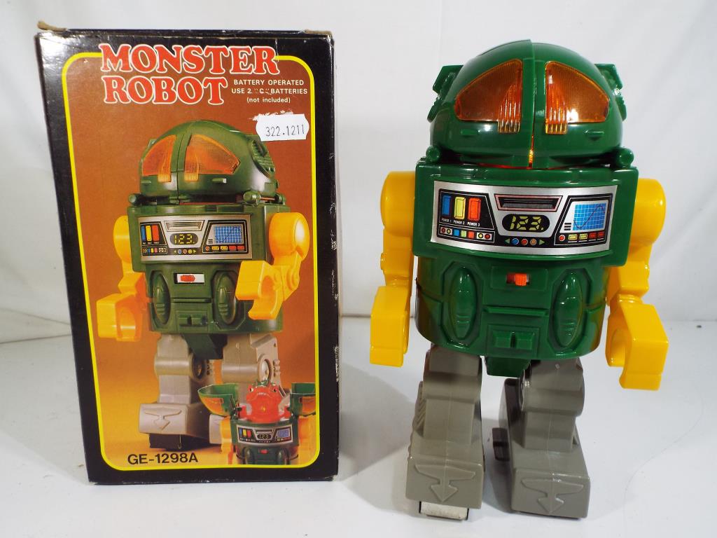 Monster Robot in original box by Horikawa, battery operated,