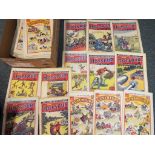 Comics - approximately 100 editions of The Hotspur comic and Adventure comic from the 1940s.