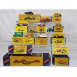 Matchbox - twelve diecast vehicles, eleven in original boxes plus some empty boxes, models e to nm,