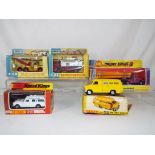 Matchbox and Dinky - five diecast vehicles in original boxes comprising Matchbox K2, K4, K10,