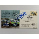 Riccardo Patrese signed cover