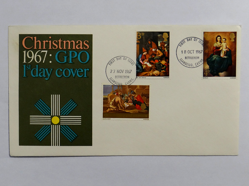 1967 Christmas FDC