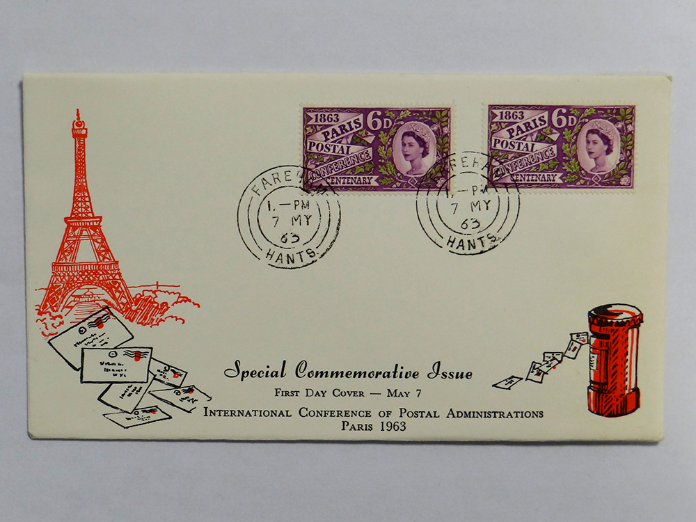 1963 Paris Postal Conference FDC