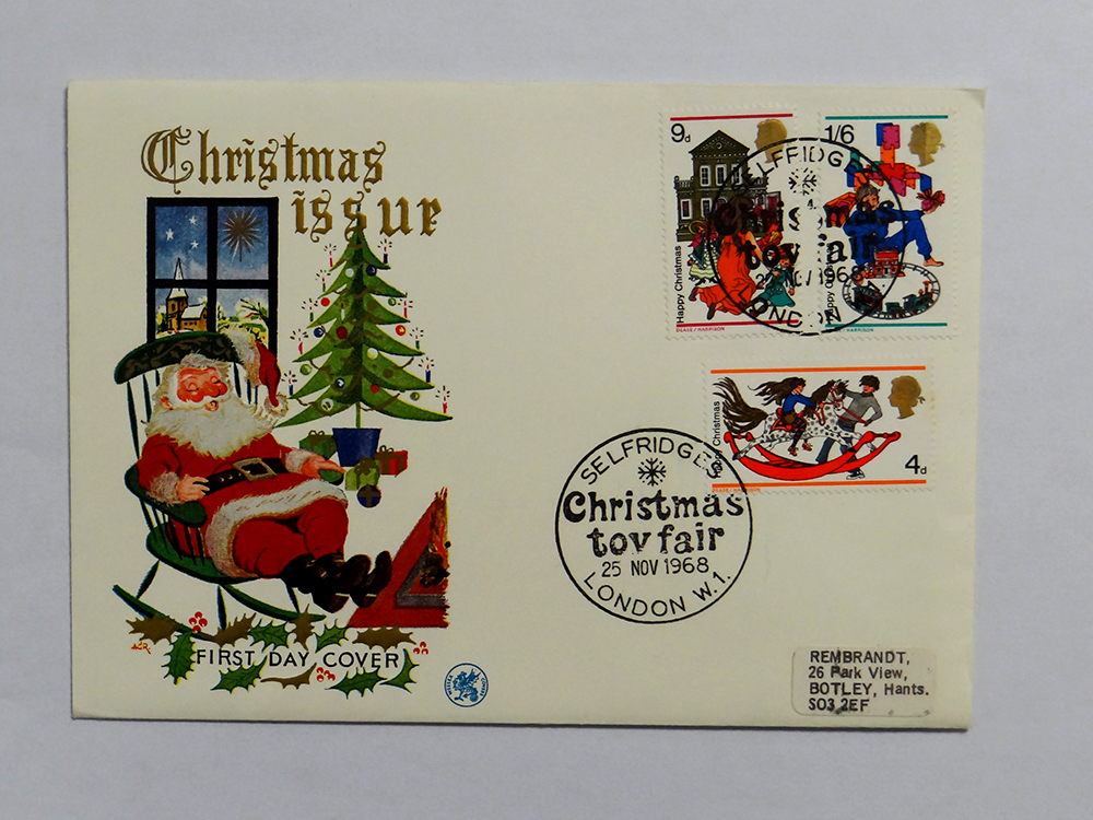 1968 Christmas FDC