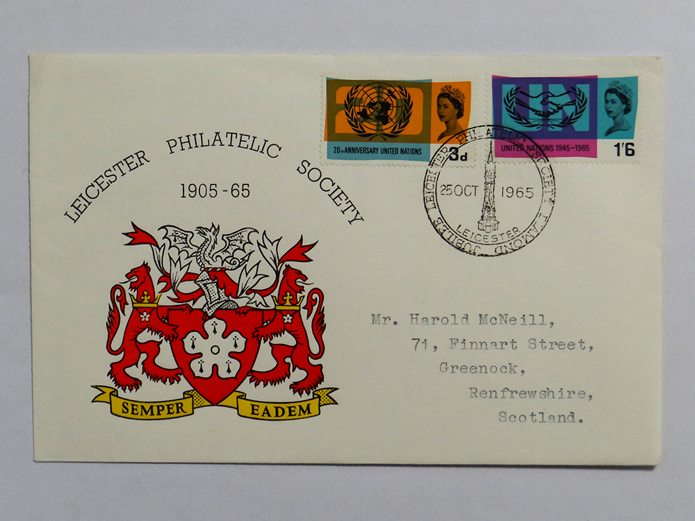 1965 United Nations FDC