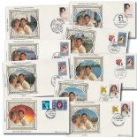 Collection of 14 1983 Royal Tour Covers