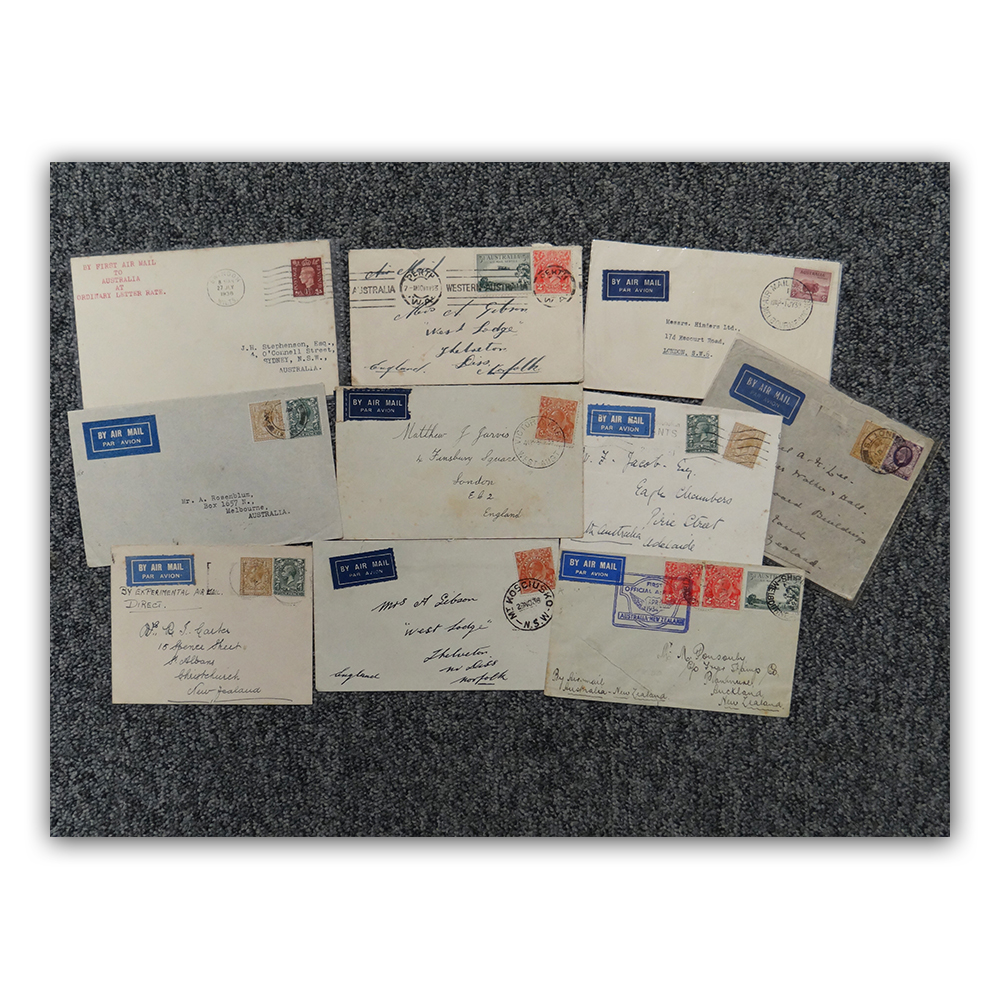 Collection of 10 1930s Airmails