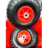 Two new pneumatic sack truck tyres