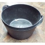 Four 55ltr trug buckets