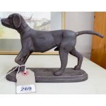 A iron retriever dog ornament 13cms x 22cms