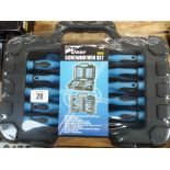 A new 58 piece screwdriver set