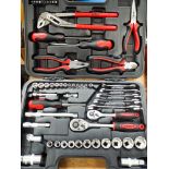 A 65 piece home tool kit