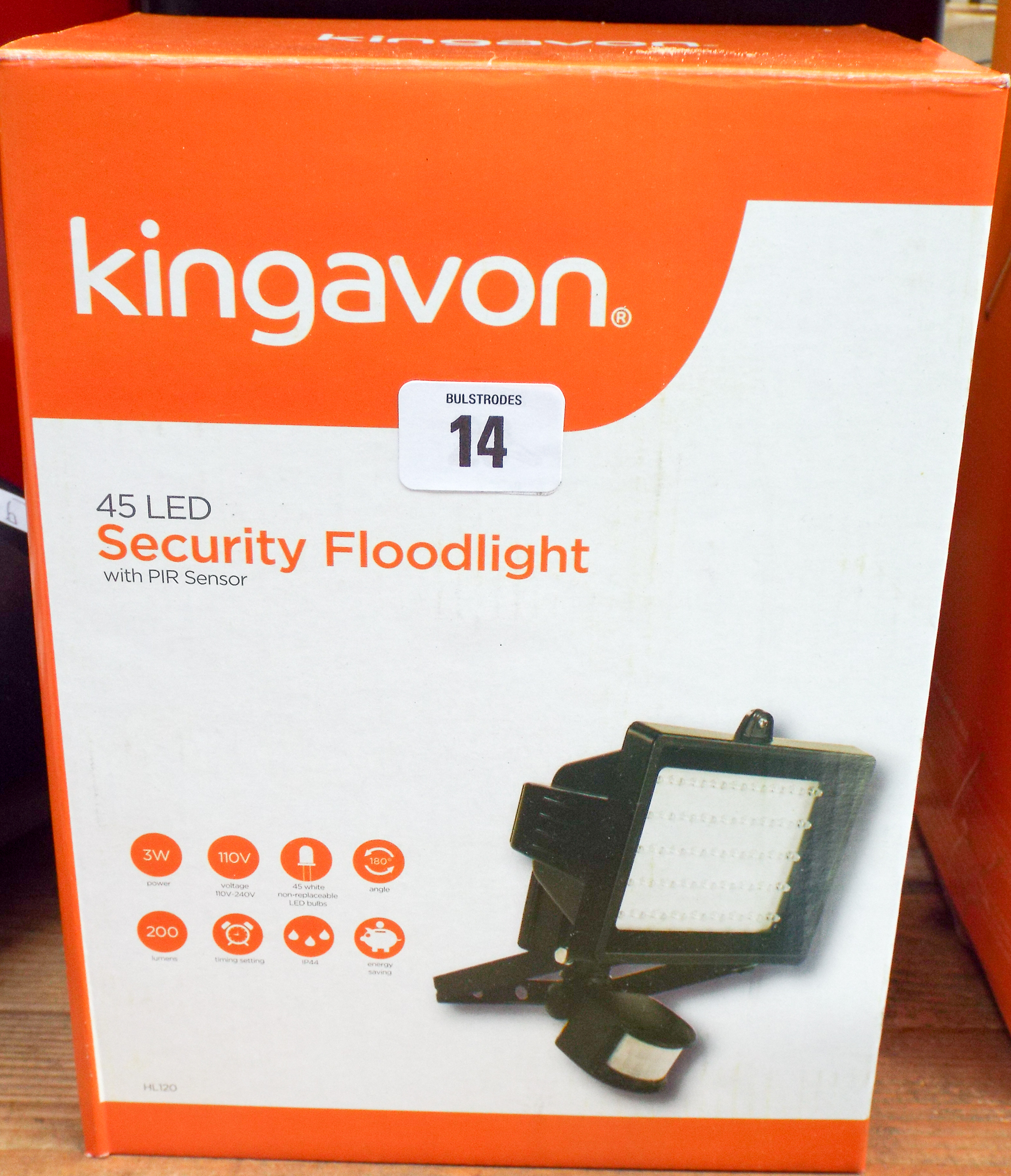 A new 45 LED Ridge security floodlight with motion sensor