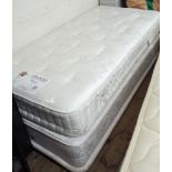 A 3' Staples sprung edge divan with mattress