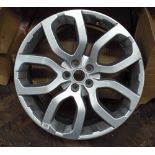 A set of four Alloy wheels for a Range Rover Sport car