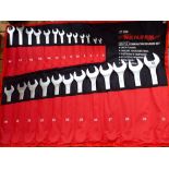 A 25 piece CV metric spanner set