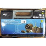 A new 25 piece drum sanding kit