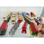 Old Dinky toy buses and coaches,
