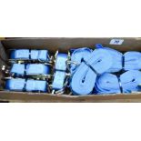 Four lorry tie down strap sets