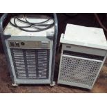 Two industrial plasterers dehumidifiers