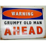 Grumpy Old Man tine sign