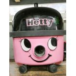 A pink Hetty Henry style Hoover