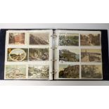 A modern album containing approximately 168 postcards mainly of British topographical views