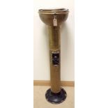 A 1940's brass ships pinnacle 52" high 14" diameter overall