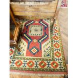 Kazak style wool pile figured rug,