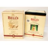 Two presentation bottles of Bell's scotch whiskey in original boxes